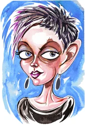 Caricature de Tansy Davies